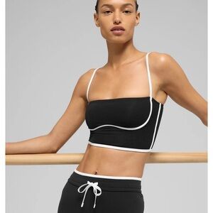 Black and White Women's Crop Top